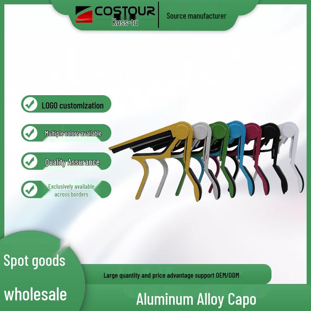 Handmade Pure Aluminum Guitar Capo for Folk and Classical Guitars