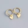 XIYANIKE Silver New Love Heart Hoop Earrings Female Fashion Cute Romantic Elegant Jewelry Couple Handmade Gifts