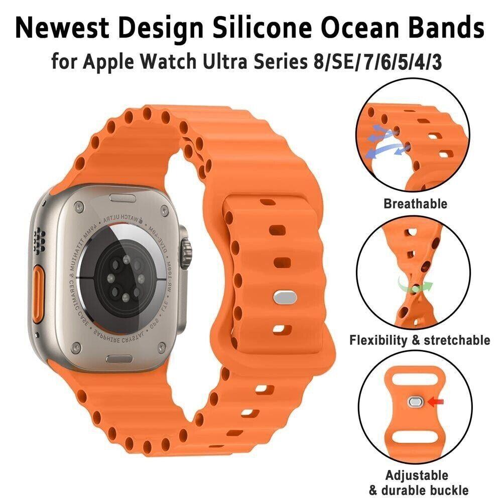 T800 Ultra Smart Watch 1.9” (4.8 Cm) Display Fast Charging Smart Ultra 8 Series Watch (Orange)