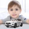 Model auta Toyota Highlander v měřítku 1/24, stahovací auto ze zinkové slitiny se zvukem a světlem pro děti, chlapec, dívka dárek