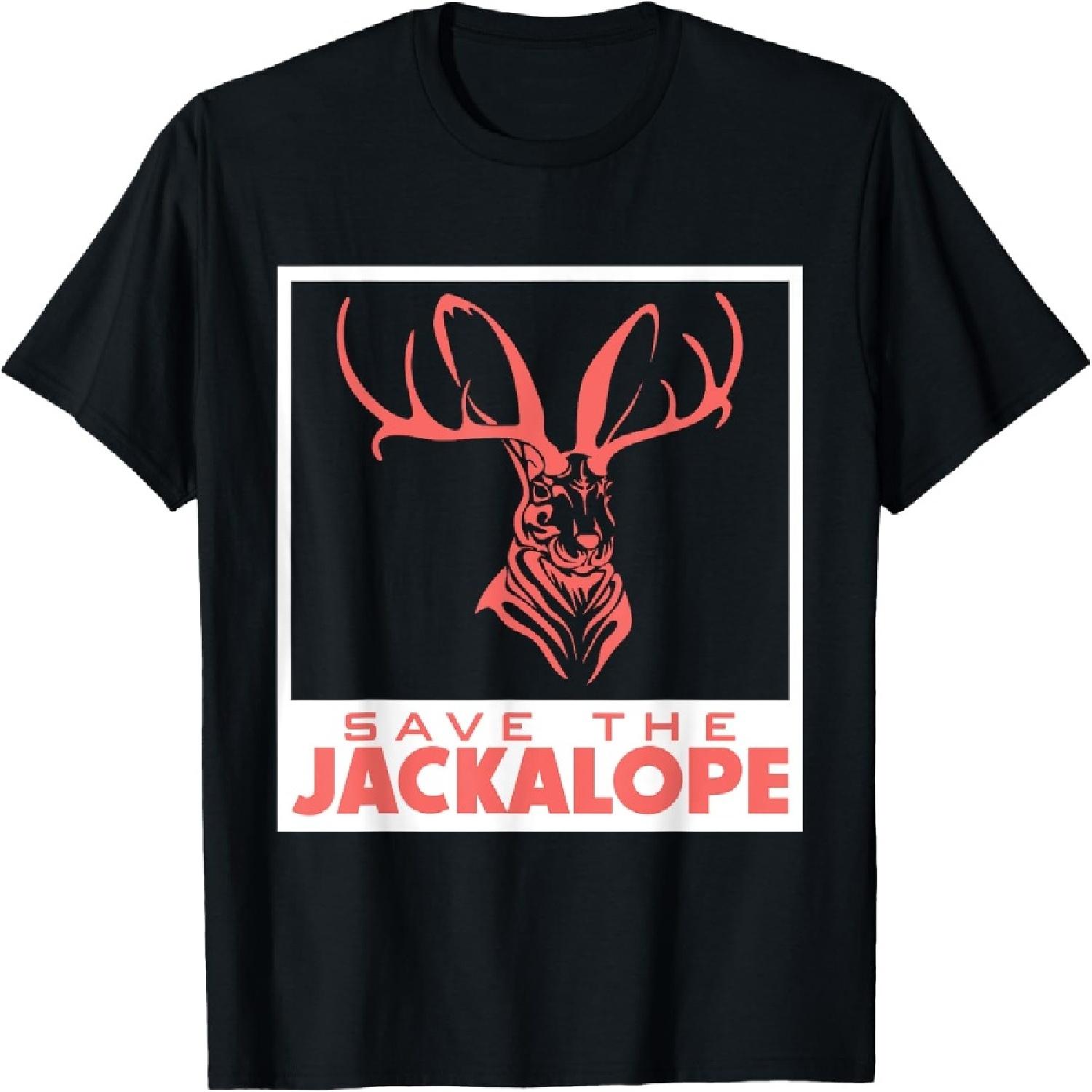 Save The Jackalope Funny Cryptid Jackrabbit Rabbit Bunny T-Shirt XXXXXL разноцветный