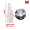 Spiral Cone Atomization Nozzle 1/4" 3/8" 1/2" 3/4" 1" Male Thread Plastic Sprayer Head Stainless Steel Irrigation Mist Sprinkler