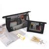 Women's Portable Mesh Makeup & Toiletry Bag Set - Large & Small, Transparent Storage for Travel