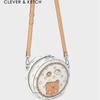Fashion Small Round Bag Mini Chain Shoulder Crossbody Bag Birthday Gift Length 18cm Wide 8cm High 18cm