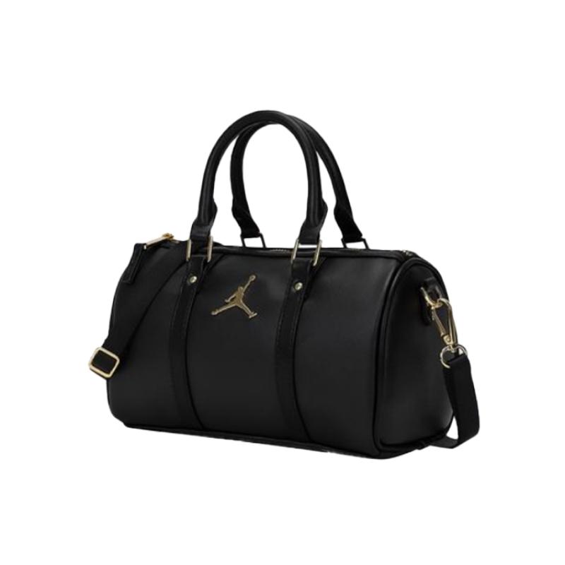 Jordan Small Duffle Bag Leather Crossbody Bag Black Jordan DR5595-010