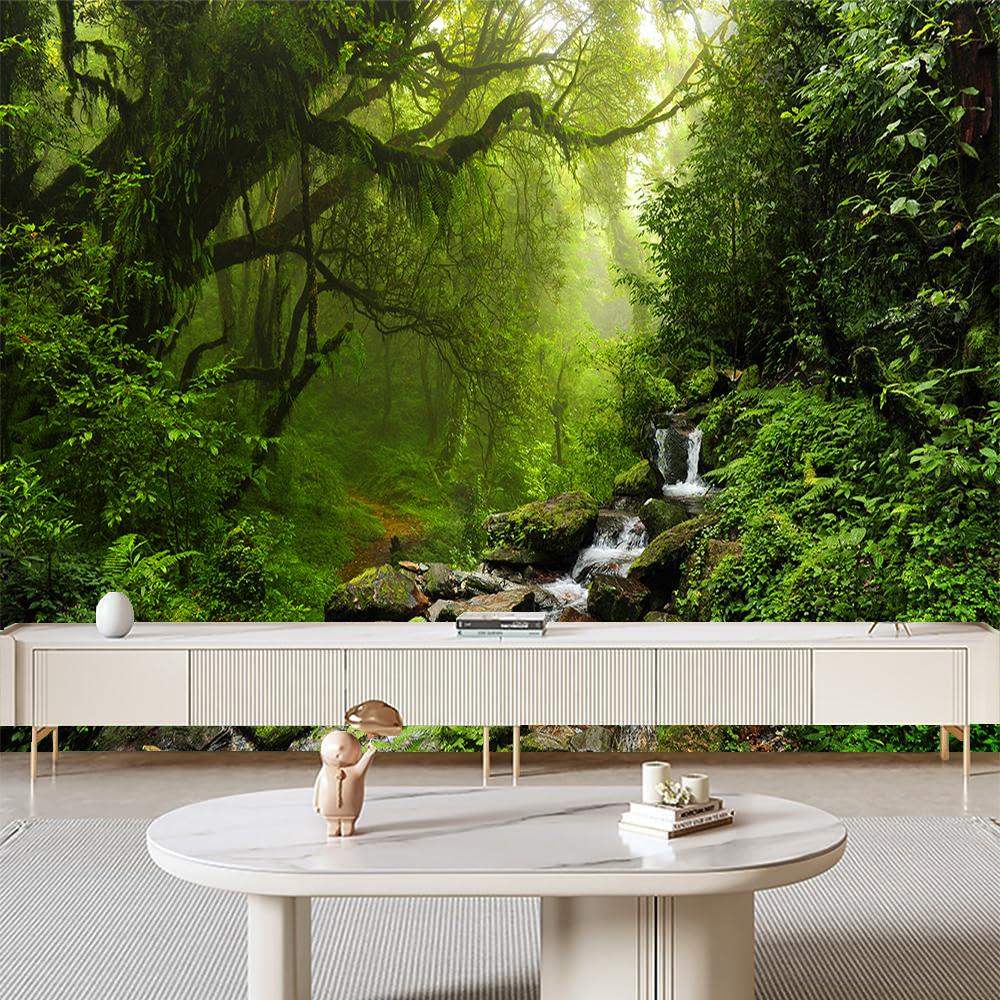 3d Forest Wallpaper Natural Scenery Forest Wall Murals Bedroom Living Room Mural