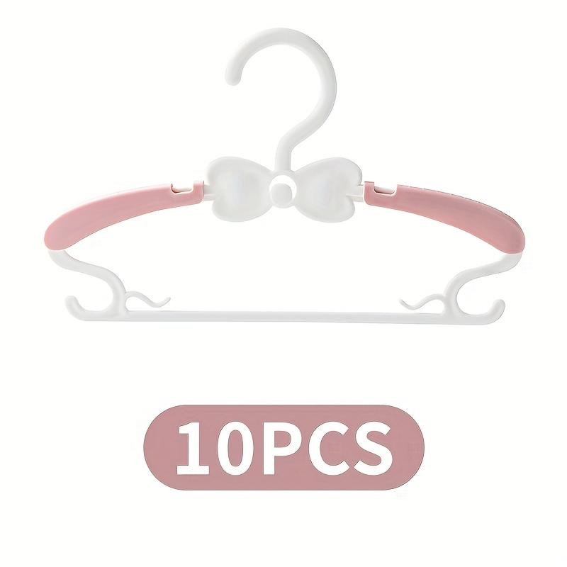 

Вешалки для шкафа, Регулируемые вешалки для малыша, ребенка, Каскадная пластиковая вешалка, идеально подходит для платья девочки, одежды, брюк, пальто
