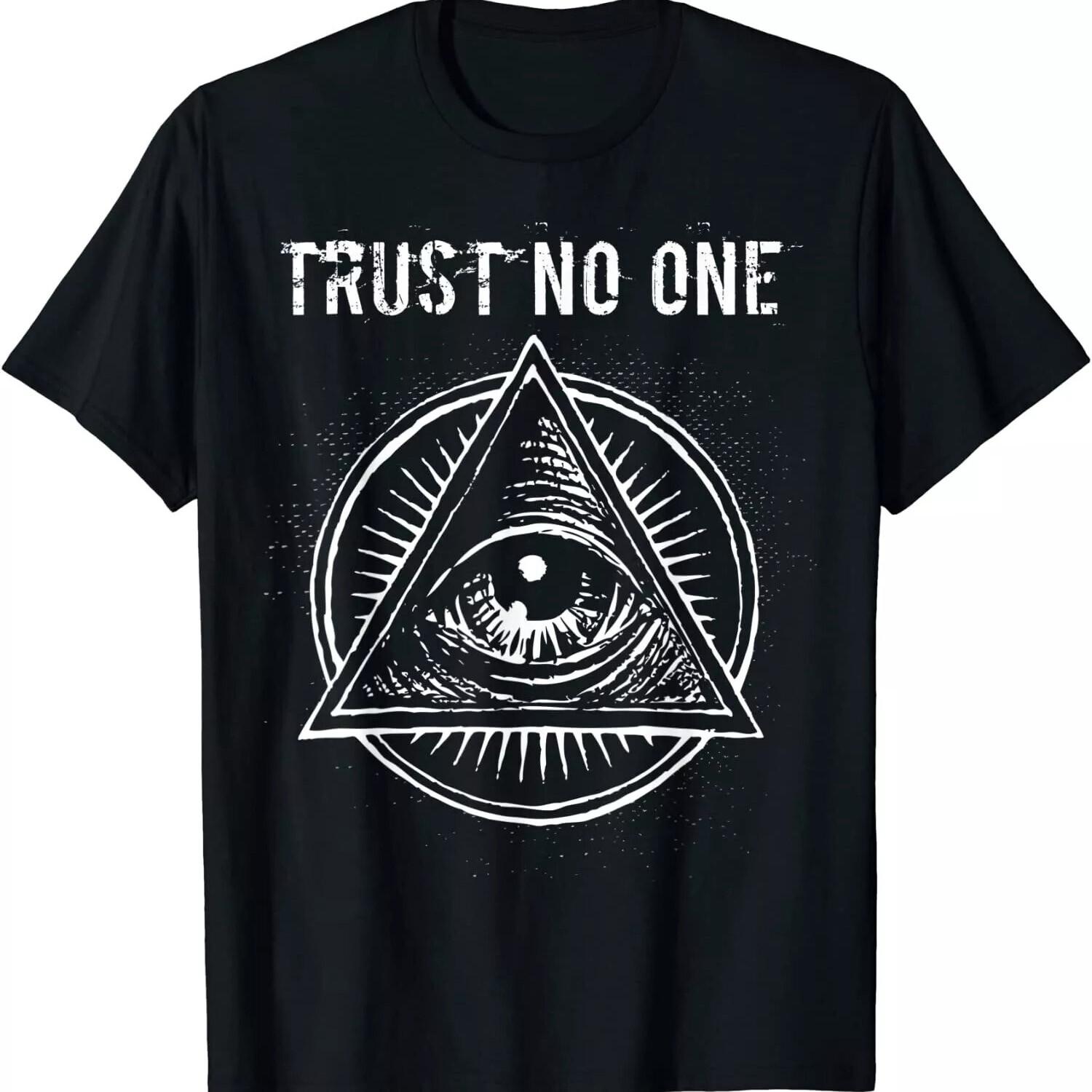 2025/Illuminati Clothing Trust No One All Seeing Eye Unisex T-Shirt S разноцветный