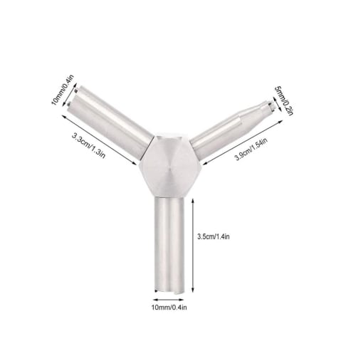 Bookwarm Valve Wrench (Stainless Steel) for Gas Magazines, Universal Triangle Wrench Force Magazine Charging Tool, Easy To Use, Compact (Black)