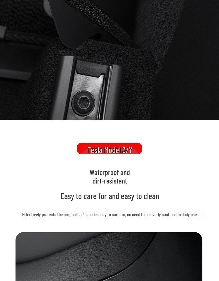 Tesla Model Y/YL Center Console Anti-Kick Pads - Thickened Protector for Driver & Passenger Sides