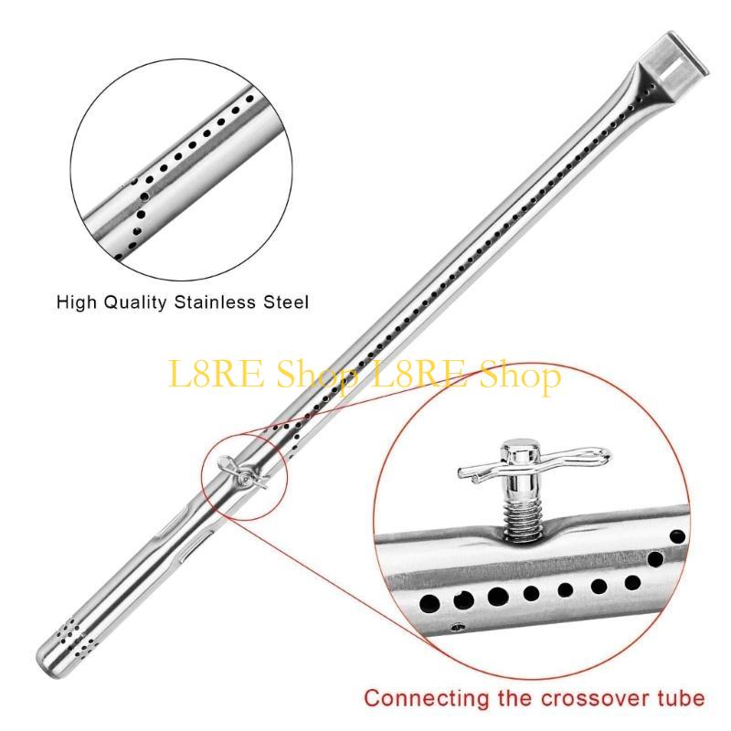 L8RE Grills Heating Part Replacement Smoker Grills Heating Tube Regulator Metal Heating Accessory Heating Tube for BBQ