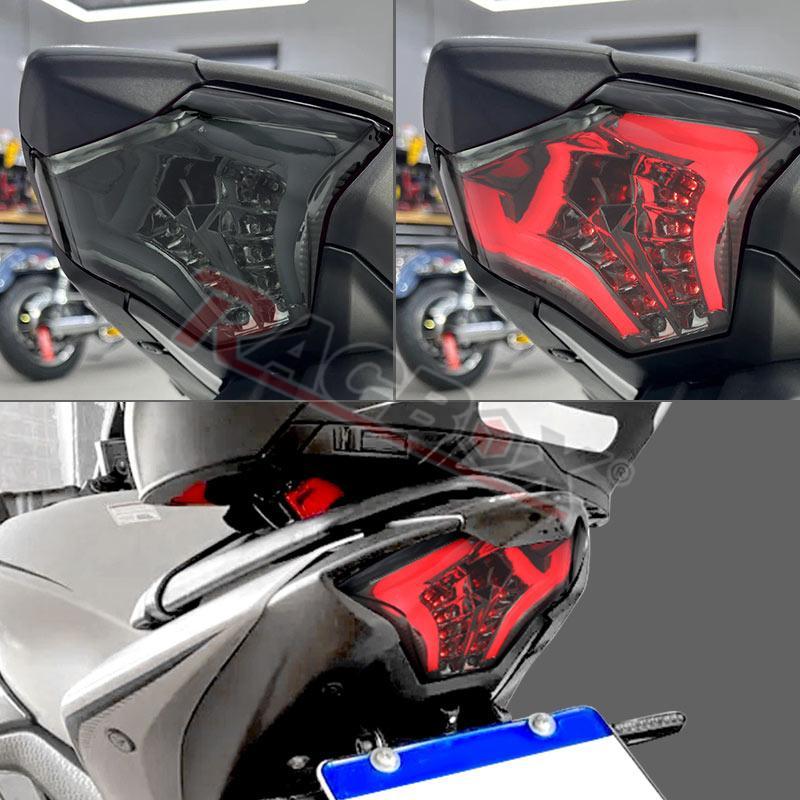 Motorcycle LED Tail Light Turn Signal Brake Lamp DRL for YAMAHA R3 R25 MT07 FZ07 MT03 2014-2023 MT25 lc150 sniper150 Red Yellow