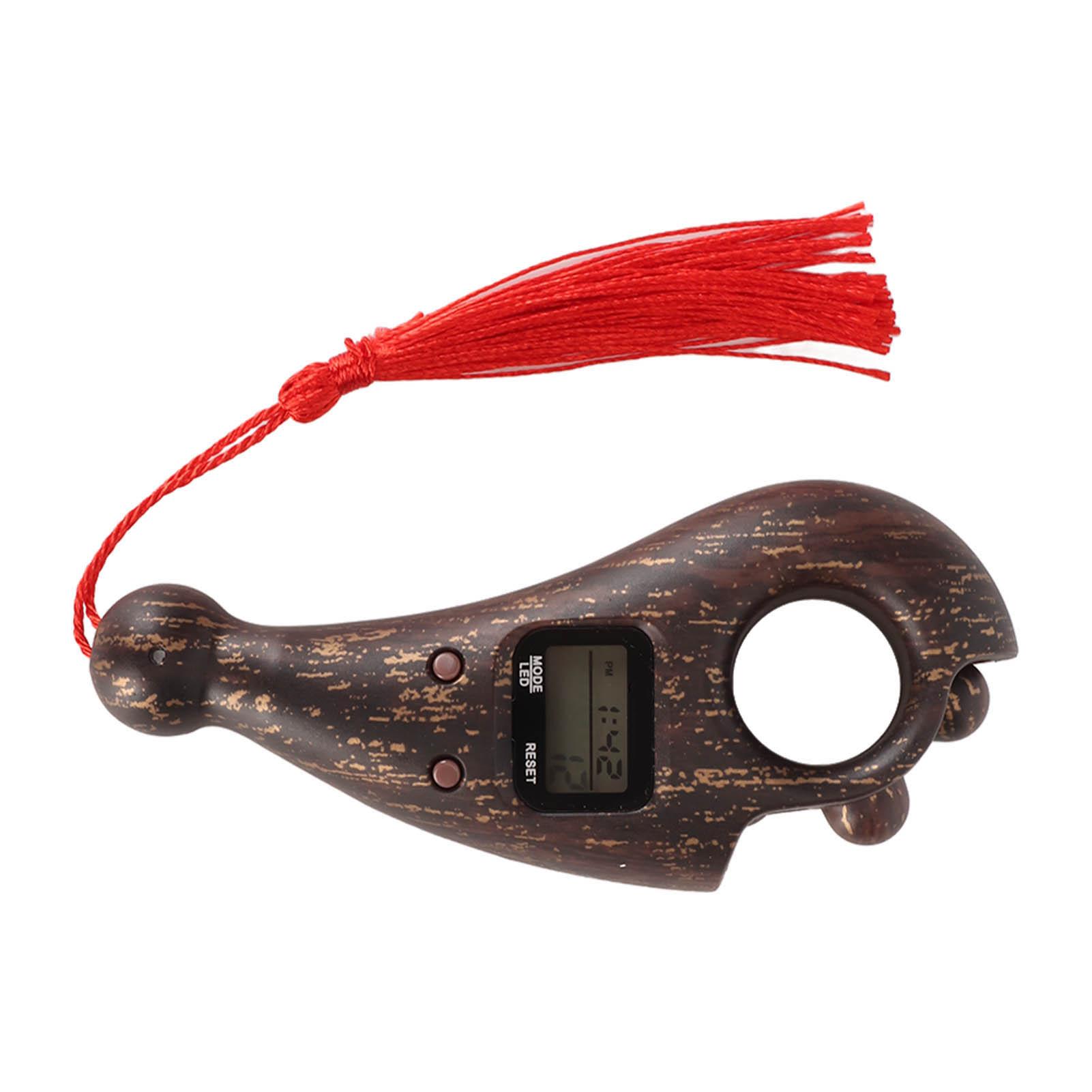 

Цифровой счетчик бусин Функция сброса Автоотключение Красная бахрома Портативный Компактный Цифровой Тасбих для молитвы