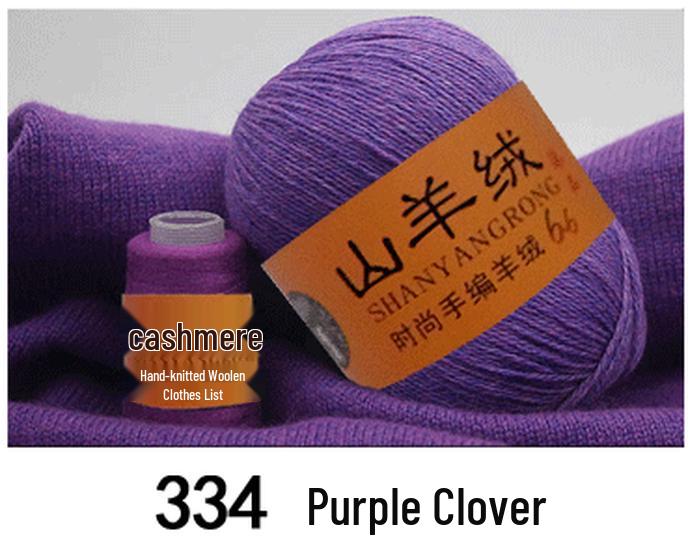 Reines Kaschmir & Wolle 6+6 Garn zum Hand- oder Maschinenstricken - Mittel-Dicke Nerzmischung
