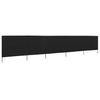 5 Piece Windscreen Mesh 600 X 120 Cm Black