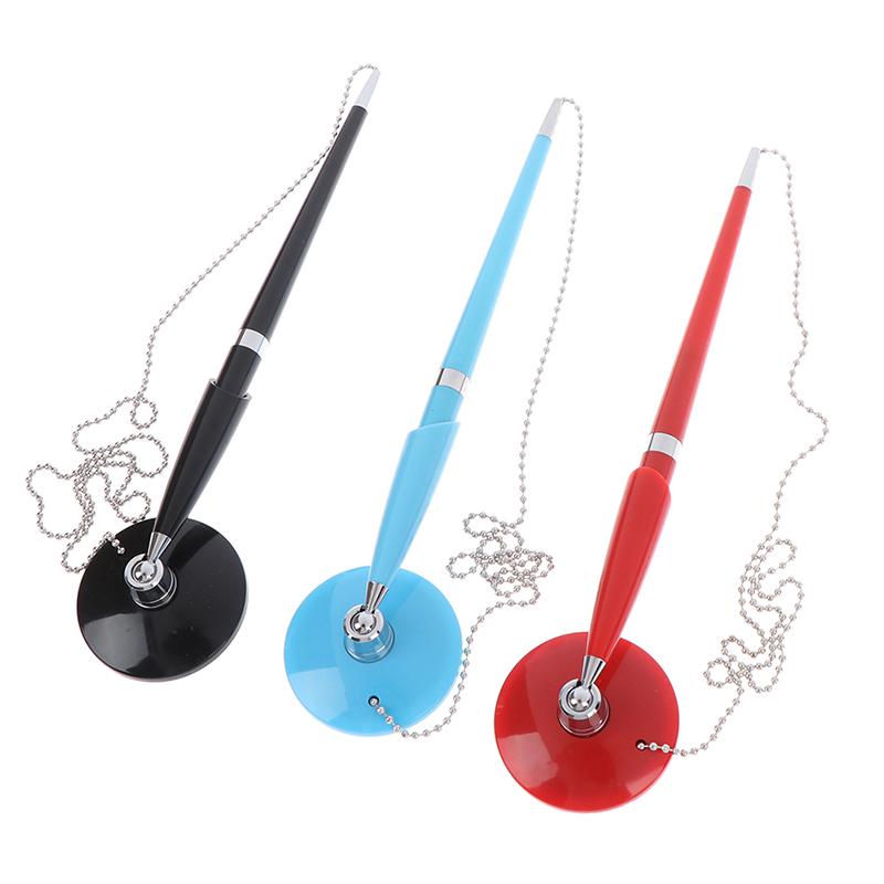 Black Metal Desk Rope Ballpoint Pen Signature Pen Learn Office School Stationery