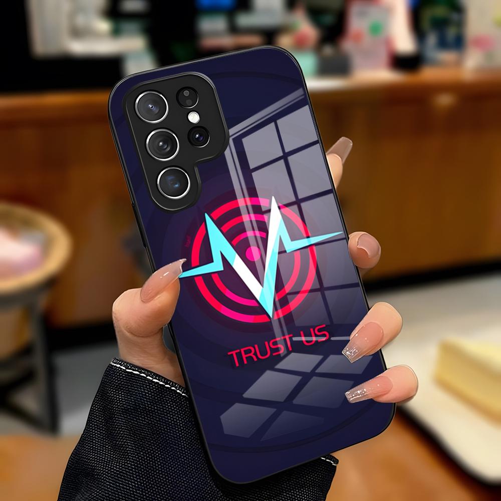 

H-Hazbin-Hotel Anime Phone Case For Samsung S26 S25 Plus S20 S20 Plus S22 Ultra S23 FE S21 Plus S21 Ultra Glass Cover Samsung S23 FE