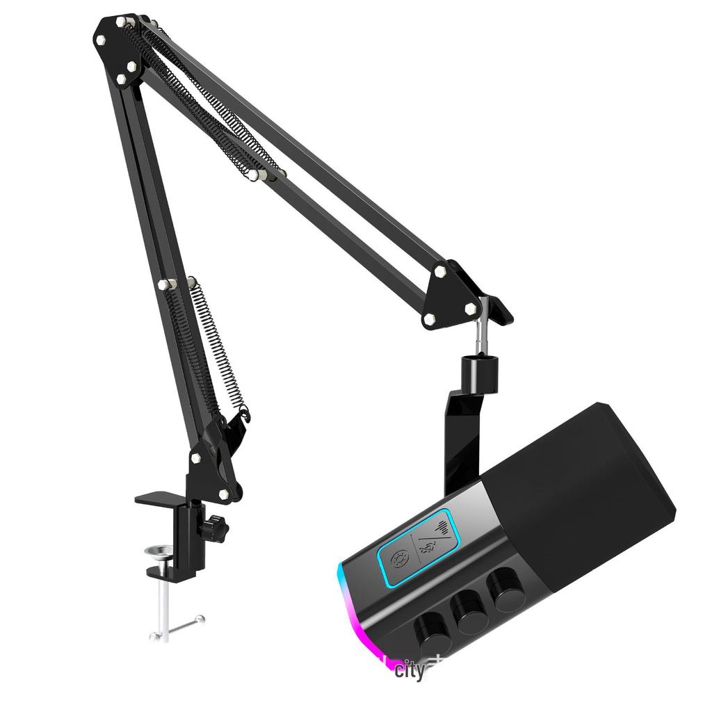 Dual Mode RGB Gaming Microphone – XLR/USB, Live Streaming & Recording, Dynamic Core