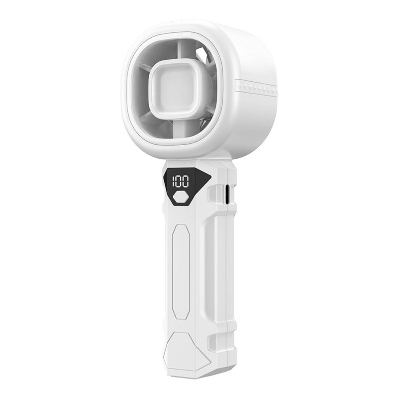 

USB-перезаряжаемый портативный вентилятор с цифровым дисплеем: Портативный, тихий, идеально подходит для мини-настольного использования и использования на открытом воздухе