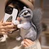Cute Soft Stuffed Animals Doll Pillow Gift Realistic Squirrel Plush Adorbale Furry Hair Big Tail Toy