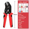 Clamp Hand Tool 6 Jaws Crimping Tools  Interchangeable Jaw Terminals Ratcheting Pliers sets For XH2.54/DuPont2.54/2.8/4.8/6.3/ Non-Insulated/Ferrule