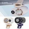 Freihändig tragbarer persönlicher Kühlventilator mit LED-Anzeige, Verbessertes Auto-Clip-On-Klimaanlagen-Ventilator, Tragbarer AC-Ventilator mit 360°-Drehung für Auto-Sonnenblende