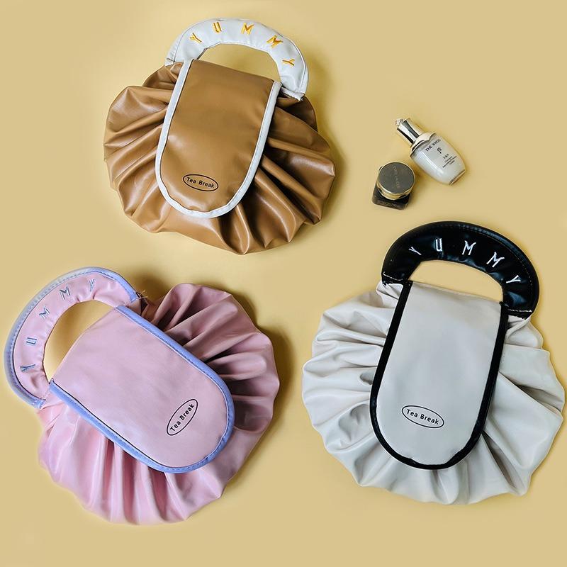 Lazy Cosmetic Bag Large Capacity Portable Storage Bag Travel Storage Bag Drawstring Drawstring Bag Waterproof Wash Bag