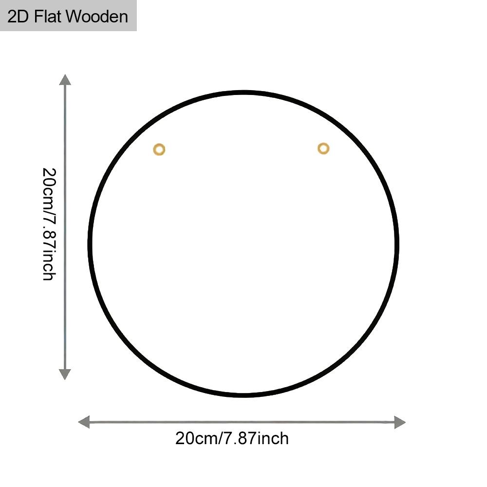 Rustic Wooden Sign with Shamrock Lucky Clover Pattern, Round Sign for Front Door, Wall Hanging Decor - Ideal St Patricks Day Gift for Family & Friend