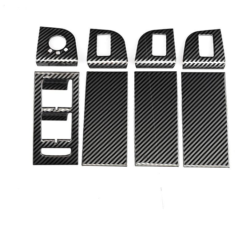 Für Skoda Octavia/RS 2015 ~ 2019 Zubehör LHD 8 teile/los Auto Innen Fenster Glas Lift Control Taste Panel Abdeckung aufkleber