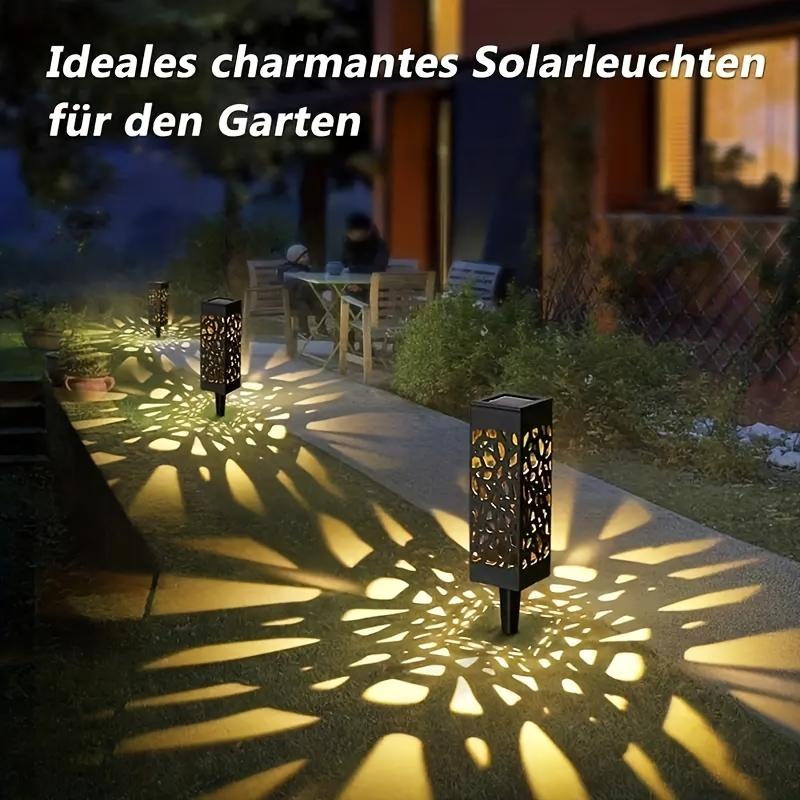 6 Pieces of Solar Outdoor Lights, Solar Decorative Path Lights, Garden Lawn Lights, Solar LED Landscape Garden Lighting, New Year Decoration