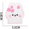 Little White Rabbit Embroidery Cloth Sticker Clothes Bag Decoration Patch Sticker Full Embroidery Craft Cake Computer Embroidery Label Embroidery Stic