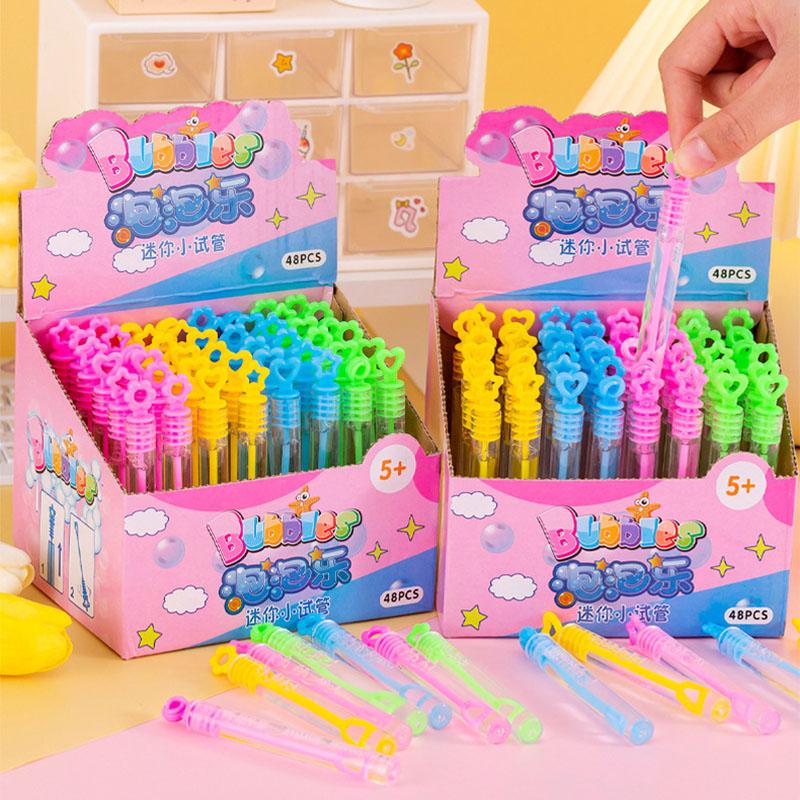 10Pcs Colorful Mini Cute Bubble Tube Toy for Kids Birthday Party Favors Wedding Gifts Souvenirs Pinata School Rewards Treats Bag