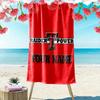 Name Custom Texas Tech Print Beach Towel, Large Soft Quick Dry Towel for Beach Camping Swimming