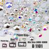 VDD 30/60/100/200g Mix Size ABS Half Round Pearls Flatback Beads Color Resin Rhinestone Crafts Nail Art DIY Decoration