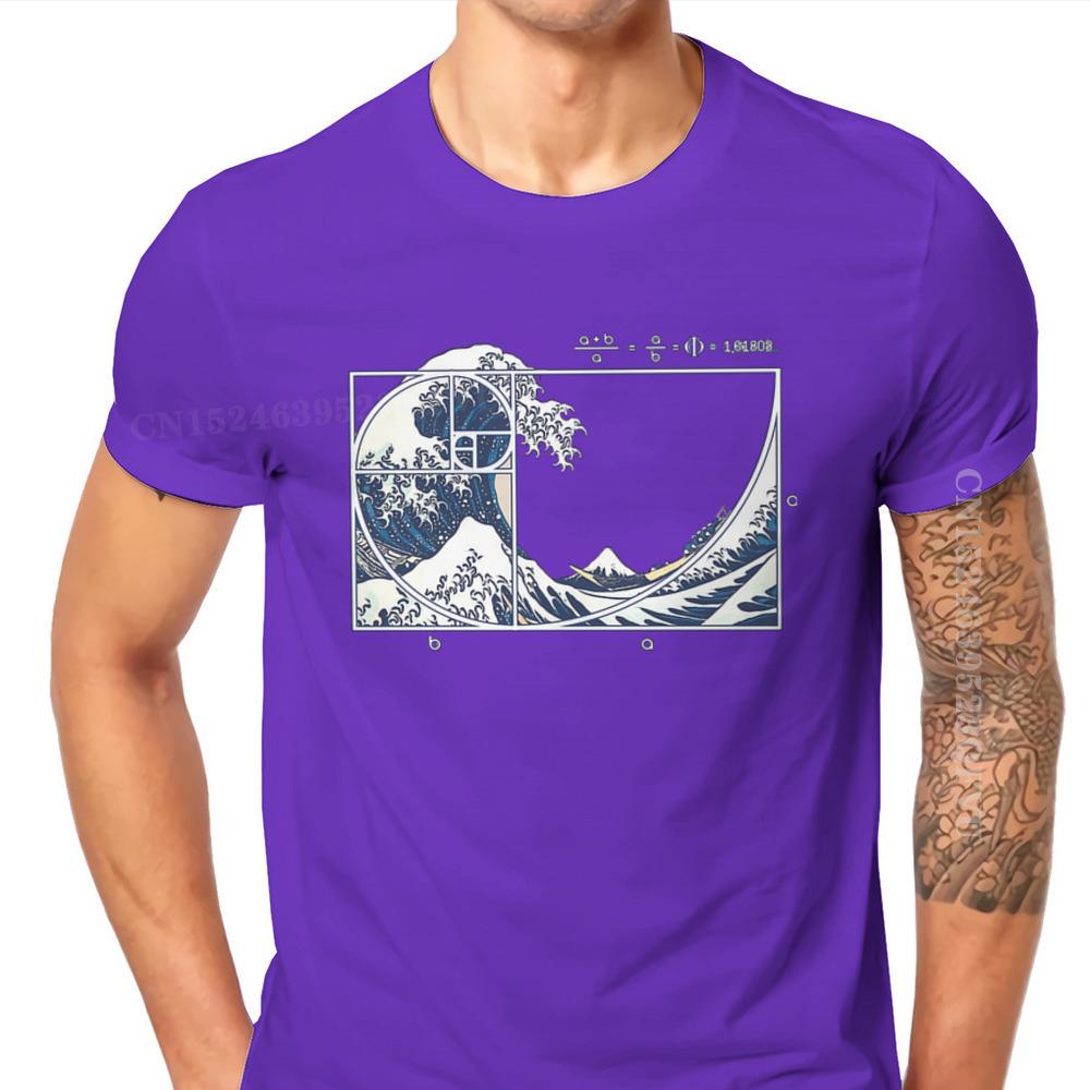 Math Mathematics Meme The Great Fibonacci Wave Tshirts Vintage Designer Unisex Streetwear Clothing Tops Cotton Retro T Shirt