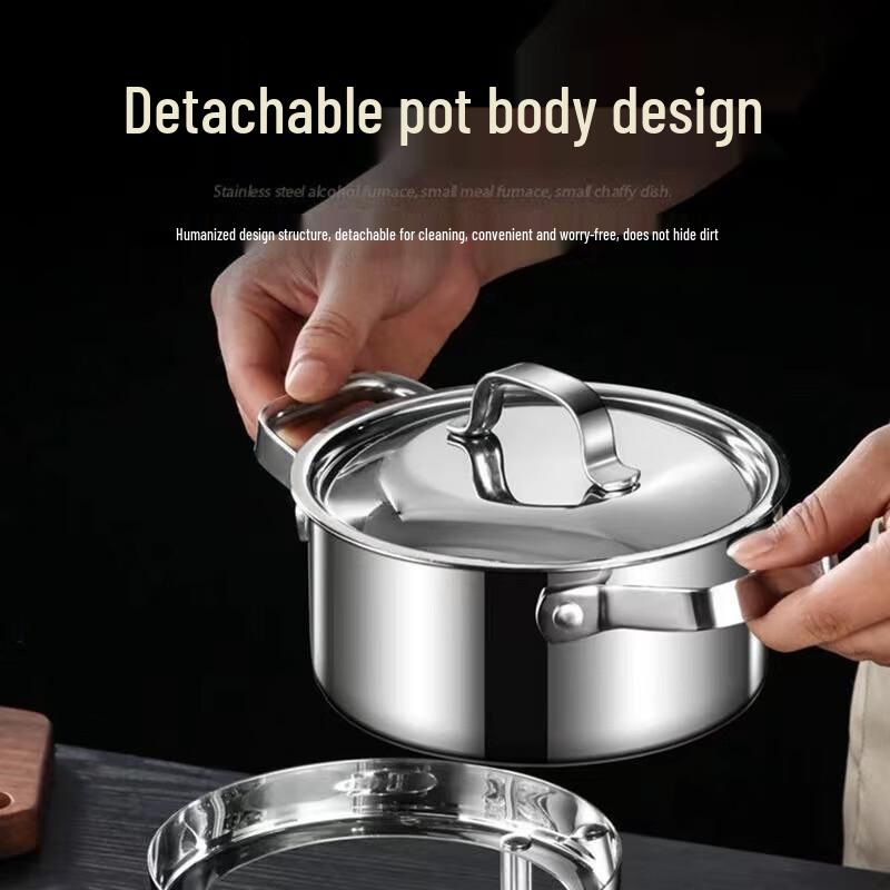 LIJIA KITCHENWARE 304 Stainless Steel Personal Hot Pot