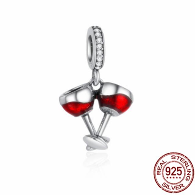 

С Днем Рождения Стерлингового Серебра 925 пробы ко Дню Рождения Воздушный Шар Пива Мотаться Шарм Шарм Подходит Оригинальный Модный Браслет Женщины Ювелирные Изделия Подарок