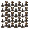 20set Brass Rivets Bronze Wear Resistance Luggage Hardware Accessories for Handbags Shoes Clothes