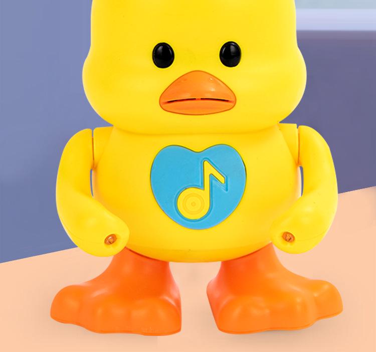 Dancing Cute Duck Electronic Music Light-Up Toy - Same Style As Douyin