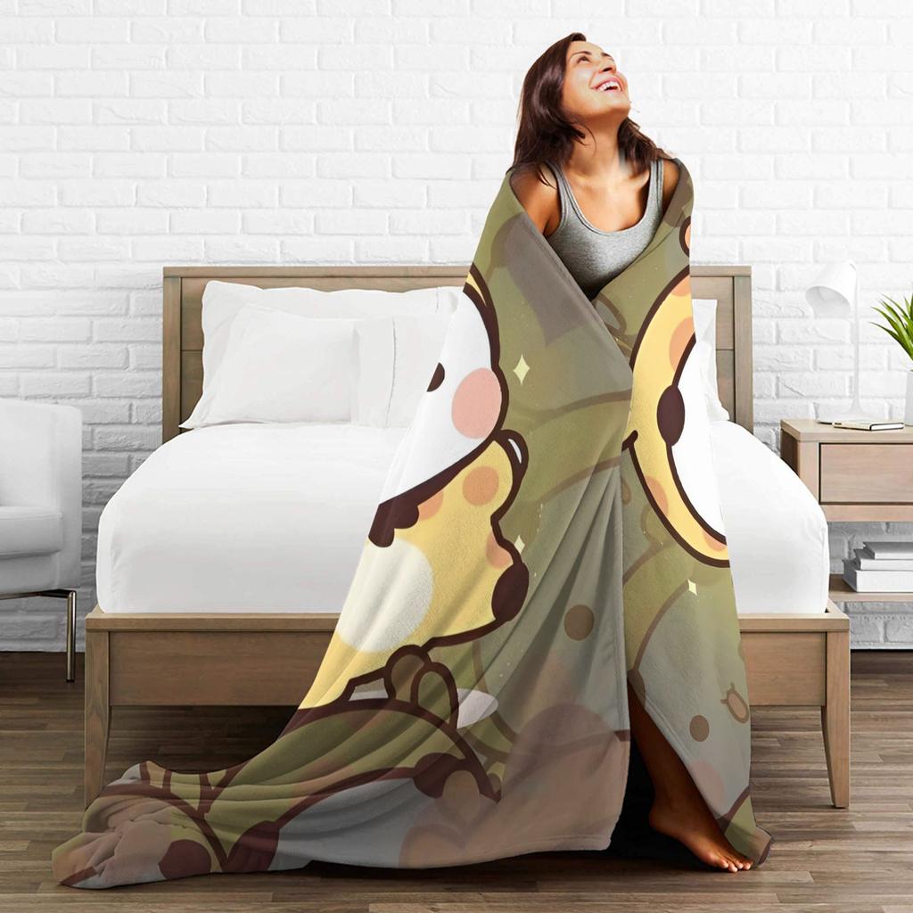 Bubu and Dudu Series Blanket Warm Soft Novelty Plush Throw Blanket For Living Room Picnic Flannel Bedspread Bed Cover