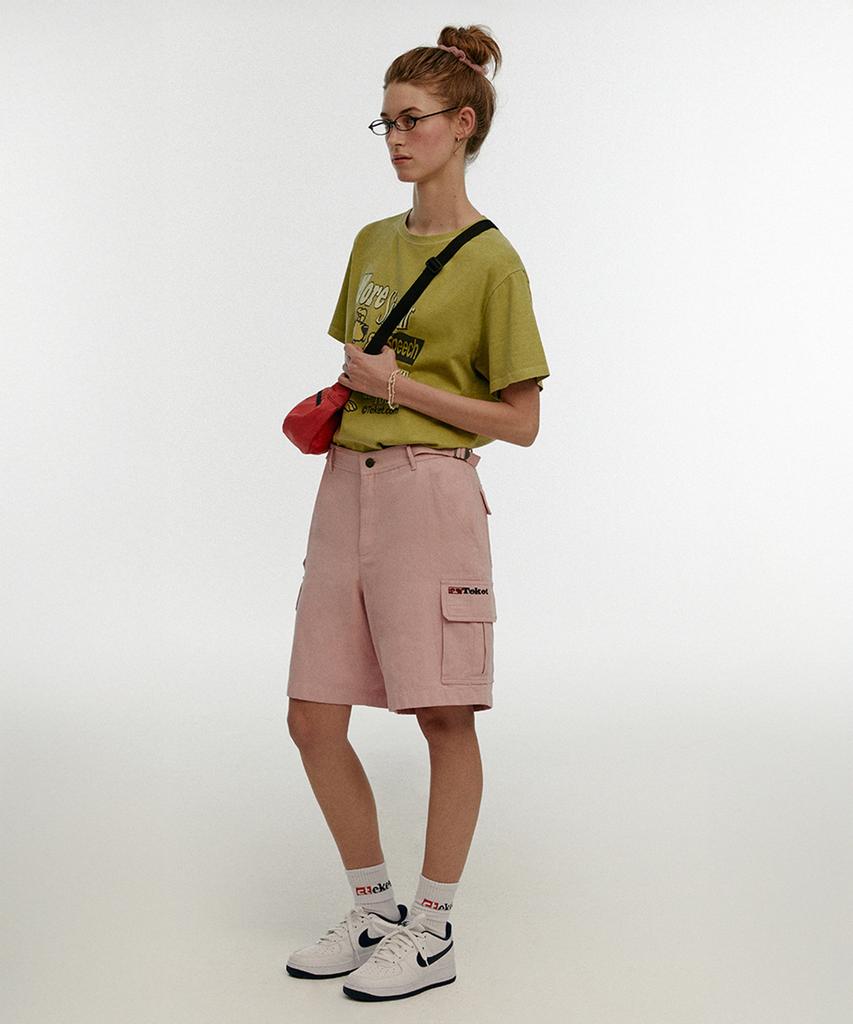 Tekes Plan Cargo Shorts Pink