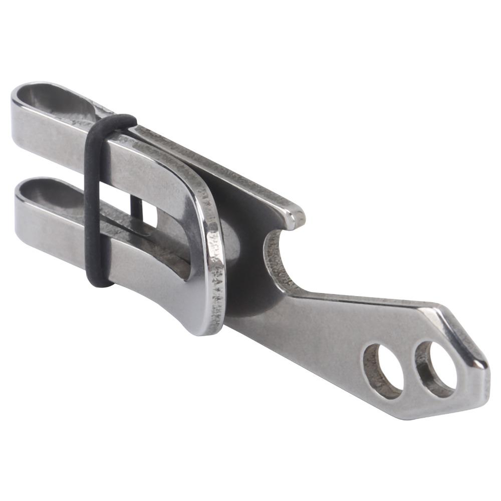 Stainless Steel Money Pocket Clip Double-Sided Keychain Clip Durable Suspension Belt Clip  Outdoor
