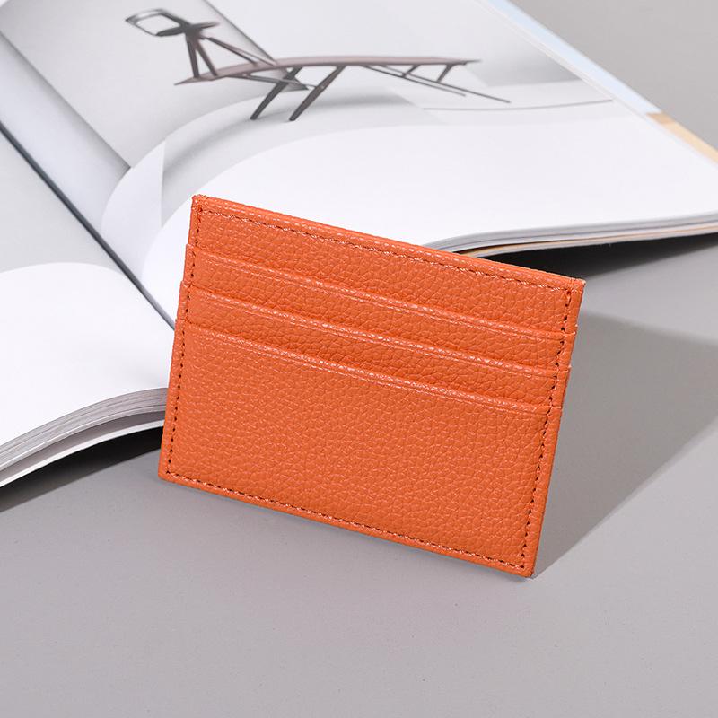 

Женский тонкий держатель для карт из ПУ-кожи с множеством слотов