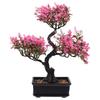 Fake Potted Bonsai Artificial Greenery Simulation Plants for Office Home Decor No Maintenance Required Easy Clean with Damp
