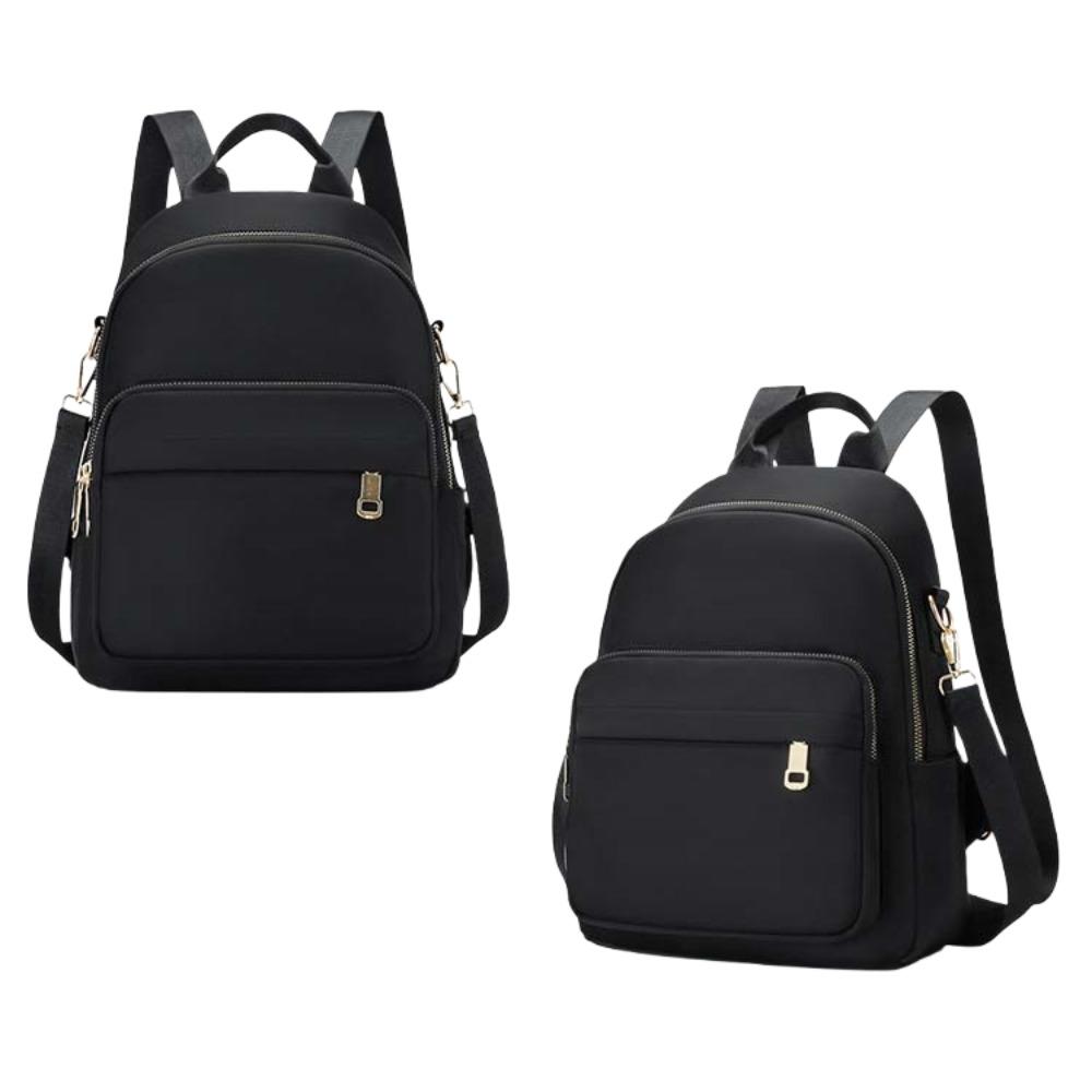 

Многофункциональный школьный рюкзак большой вместимости, наплечная сумка, портативная повседневная сумка-тоут, женский чёрный