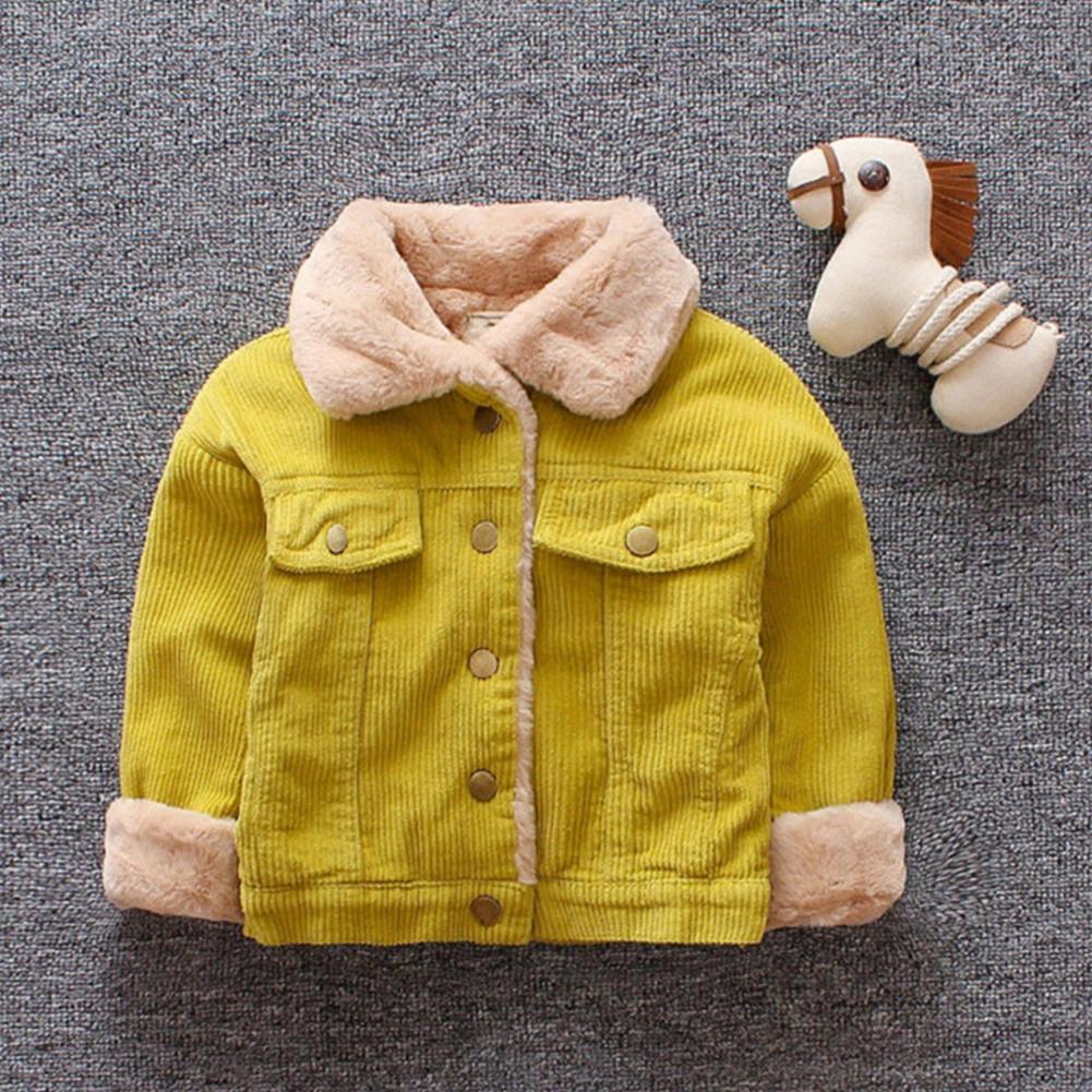 Cord-Reversjacke Warme Baumwollmäntel Kinder Jungen Jacke Mantel Oberbekleidung Cordmantel für Jungen Mädchen