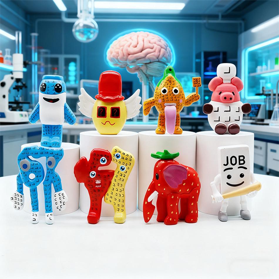 New 8Pcs/Set Steal A Brainrot Game Figure Toys No. 9 No. 67 Anime Desktop Decoration Collection Figures Model Toys Kid Gift