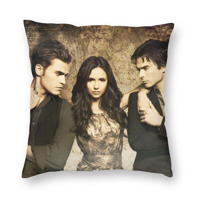 Federa Cuscino The Vampire Diaries Stampa 3D Double-Sided Horror Serie TV Cuscino Decorativo per Auto Personalizzato Decorazione Casa
