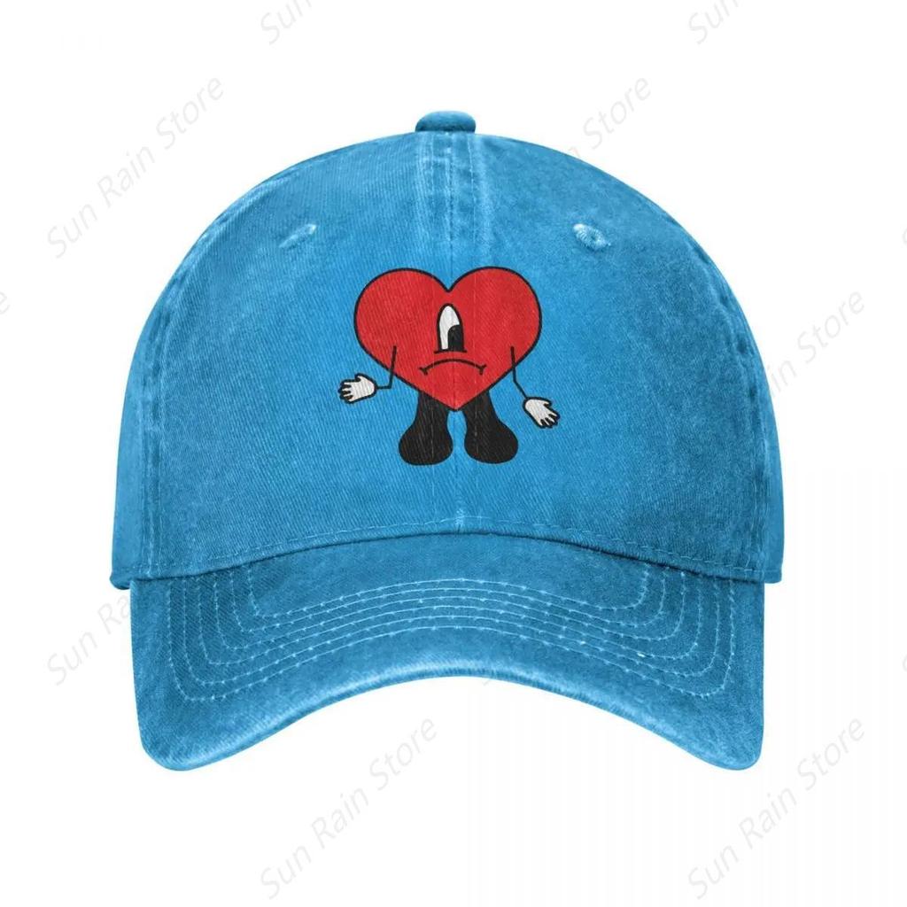 Nuovo Cappellino da Baseball in Denim Bad Bunny Snapback Uomo Un Verano Sin Ti Cappellino Musicale Estate Autunno Vintage Casquette