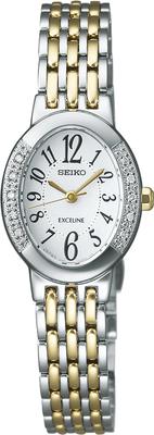 SEIKO EXCELINE Solare Super Clear Zaffiro Curvo [SEIKO] Orologio, Rivestimento, Vetro, Diamante, SWCQ051, Da Donna